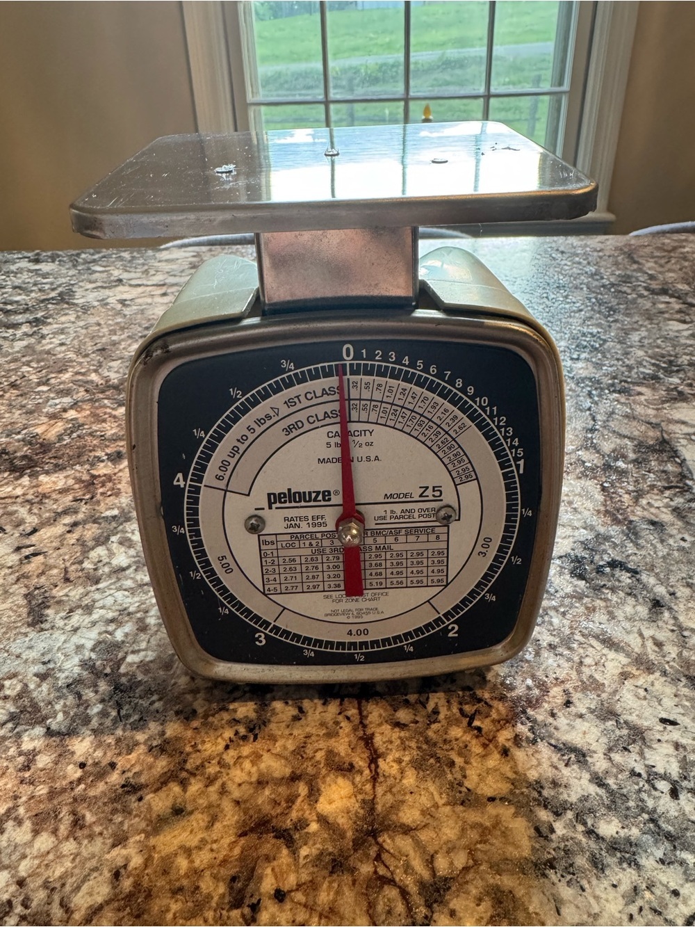 Pelouze Z5 Mechanical Scale in Silver and Black